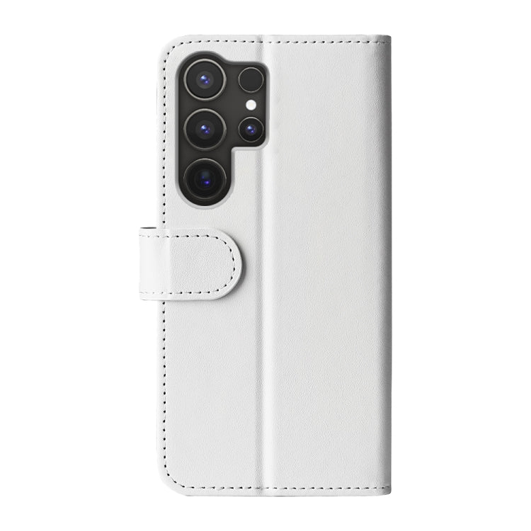 For Samsung Galaxy S25 Ultra 5G R64 Texture Horizontal Flip Leather Phone Case(White) - Galaxy S25 Ultra 5G Cases by buy2fix | Online Shopping UK | buy2fix