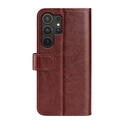 For Samsung Galaxy S25 Ultra 5G R64 Texture Horizontal Flip Leather Phone Case(Brown) by buy2fix