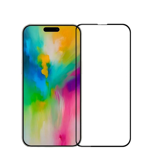For iPhone 16 PINWUYO 9H 2.5D Full Screen Tempered Glass Film(Black) by PINWUYO
