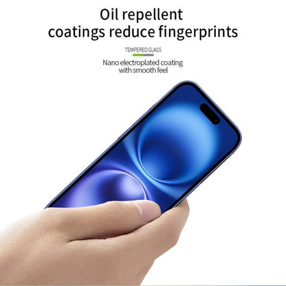 For iPhone 17 PINWUYO 9H 2.5D Full Screen Tempered Glass Film(Black) - iPhone 17 Tempered Glass by PINWUYO | Online Shopping UK | buy2fix