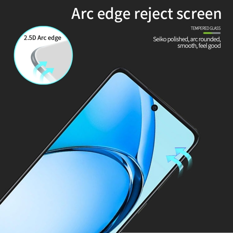 For OPPO A60 PINWUYO 9H 2.5D Full Screen Tempered Glass Film(Black) - OPPO Tempered Glass by PINWUYO | Online Shopping UK | buy2fix