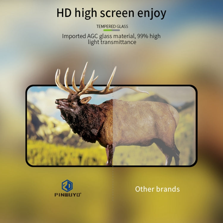 For OPPO K12x PINWUYO 9H 2.5D Full Screen Tempered Glass Film(Black) - OPPO Tempered Glass by PINWUYO | Online Shopping UK | buy2fix