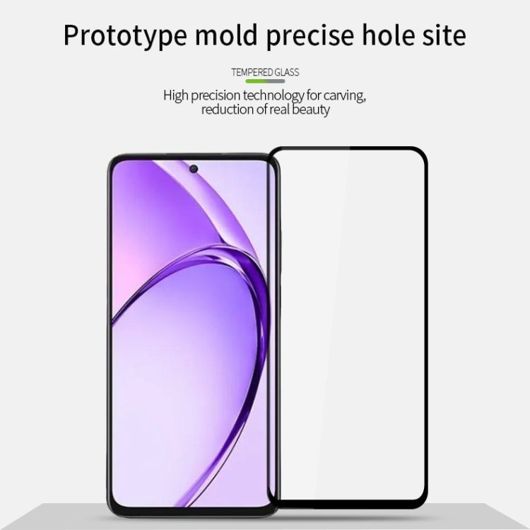 For OPPO A3x / A3 Vitality PINWUYO 9H 2.5D Full Screen Tempered Glass Film(Black) - OPPO Tempered Glass by PINWUYO | Online Shopping UK | buy2fix