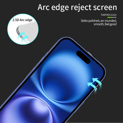 For iPhone 17 MOFI 9H 2.5D Full Screen Tempered Glass Film(Black) - iPhone 17 Tempered Glass by MOFI | Online Shopping UK | buy2fix