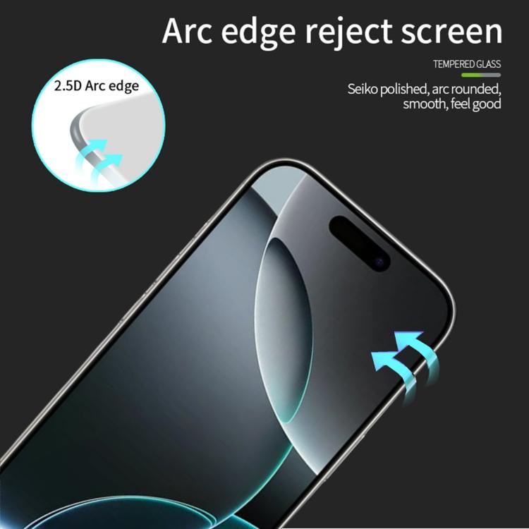 For iPhone 17 Pro MOFI 9H 2.5D Full Screen Tempered Glass Film(Black) - iPhone 17 Pro Tempered Glass by MOFI | Online Shopping UK | buy2fix