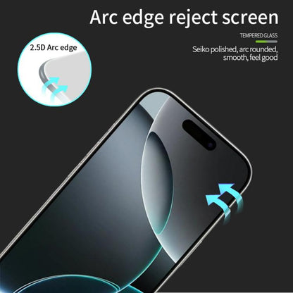 For iPhone 17 Pro MOFI 9H 2.5D Full Screen Tempered Glass Film(Black) - iPhone 17 Pro Tempered Glass by MOFI | Online Shopping UK | buy2fix