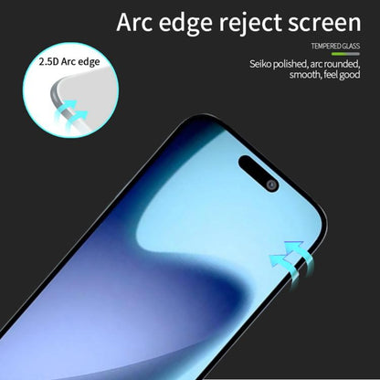 For iPhone 17 Air MOFI 9H 2.5D Full Screen Tempered Glass Film(Black) - iPhone 17 Air Tempered Glass by MOFI | Online Shopping UK | buy2fix