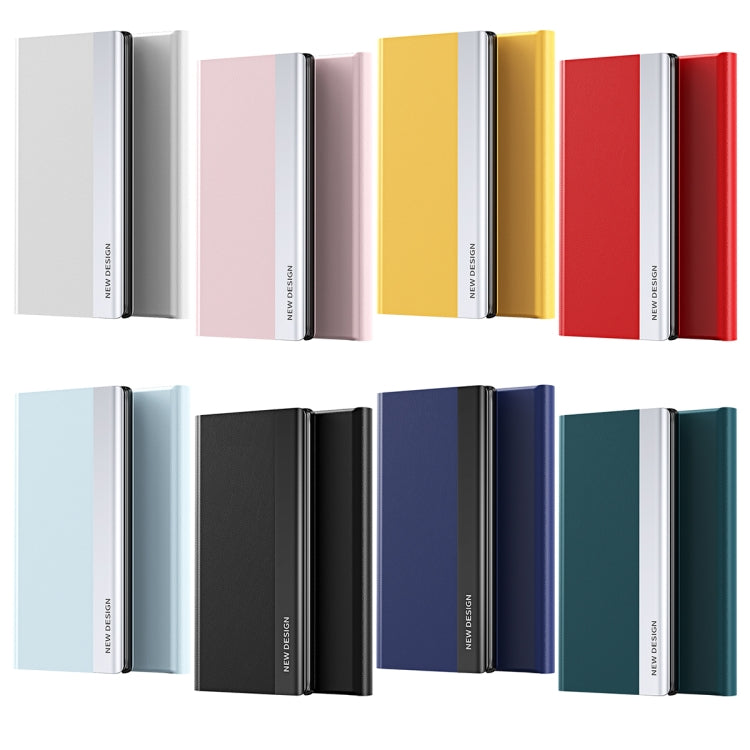 For iPhone Air Side Electroplated Adsorption Leather Phone Case(Silver) - iPhone Air Cases by buy2fix | Online Shopping UK | buy2fix