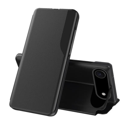 For iPhone Air Side Display Flip Leather Phone Case(Black) - iPhone Air Cases by buy2fix | Online Shopping UK | buy2fix