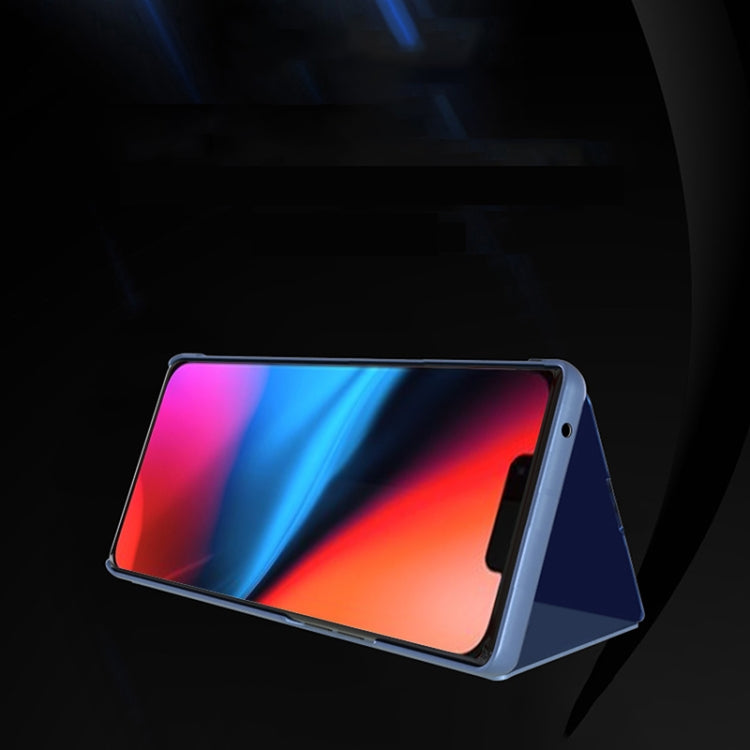 For iPhone Air Plated Mirror Horizontal Flip Leather Phone Case with Holder(Purple Blue) - iPhone Air Cases by buy2fix | Online Shopping UK | buy2fix