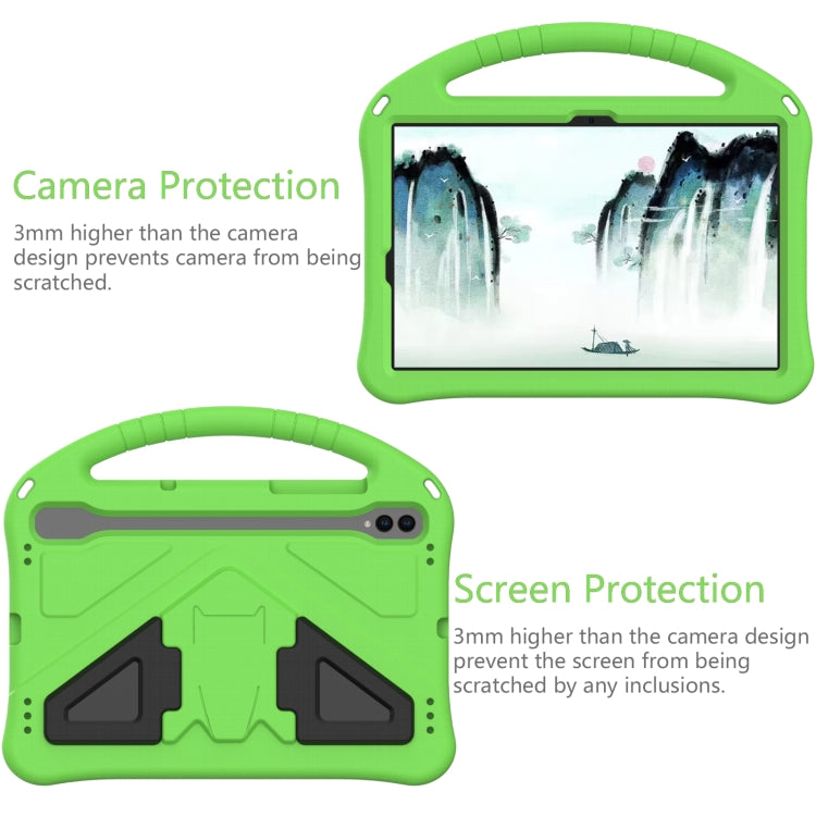 For Samsung Galaxy Tab S9 EVA Shockproof Tablet Case with Holder(Green) - Galaxy Tab S9 Cases by buy2fix | Online Shopping UK | buy2fix