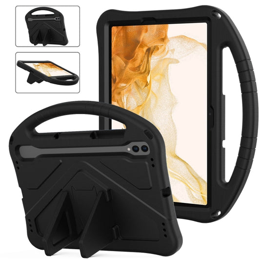 For Samsung Galaxy Tab S8 EVA Shockproof Tablet Case with Holder(Black) by buy2fix
