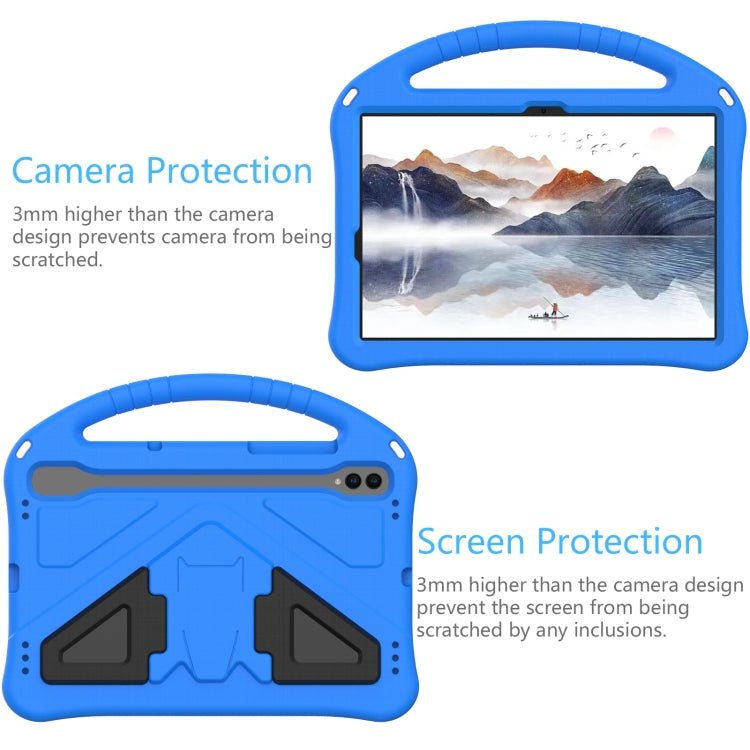 For Samsung Galaxy Tab S8 EVA Shockproof Tablet Case with Holder(Blue) by buy2fix