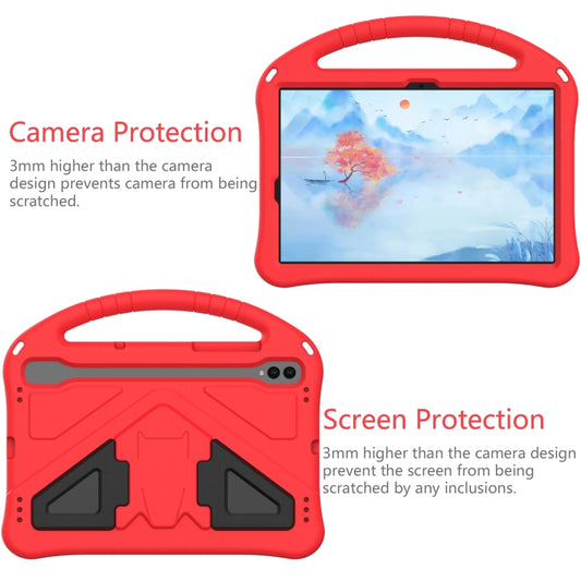 For Samsung Galaxy Tab S7 T870 EVA Shockproof Tablet Case with Holder(Red) by buy2fix