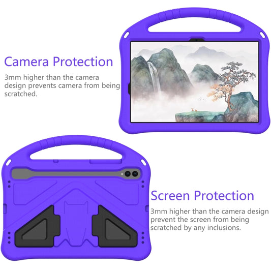 For Samsung Galaxy Tab S7 T870 EVA Shockproof Tablet Case with Holder(Purple) by buy2fix