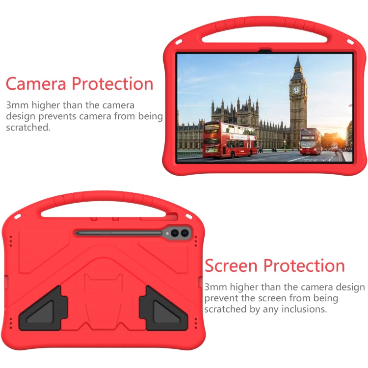 For Samsung Galaxy Tab S9 Ultra EVA Shockproof Tablet Case with Holder(Red) - Galaxy Tab S9 Ultra Cases by buy2fix | Online Shopping UK | buy2fix