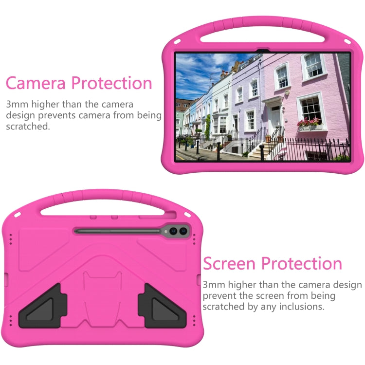 For Samsung Galaxy Tab S9 Ultra EVA Shockproof Tablet Case with Holder(Rose Red) - Galaxy Tab S9 Ultra Cases by buy2fix | Online Shopping UK | buy2fix