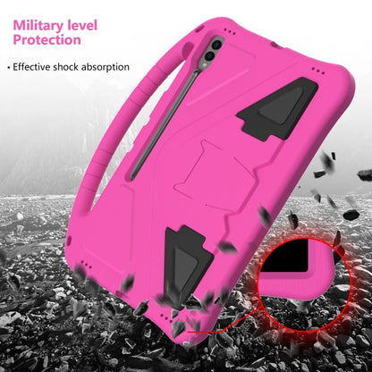 For Samsung Galaxy Tab S9 Ultra EVA Shockproof Tablet Case with Holder(Rose Red) - Galaxy Tab S9 Ultra Cases by buy2fix | Online Shopping UK | buy2fix