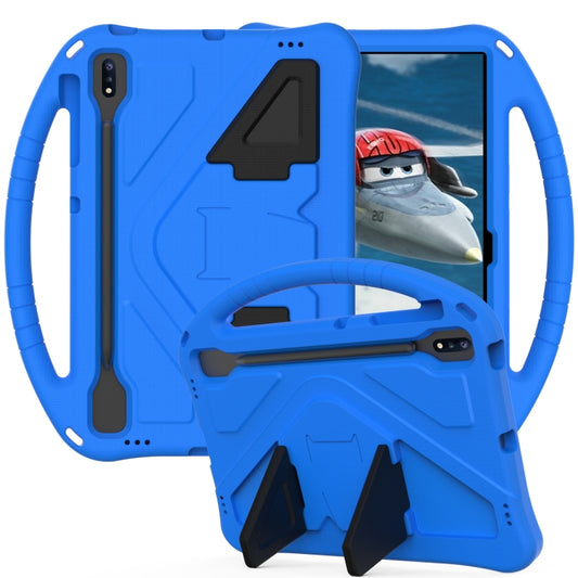 For Samsung Galaxy Tab S10+ 12.4 EVA Shockproof Tablet Case with Holder(Blue) by buy2fix