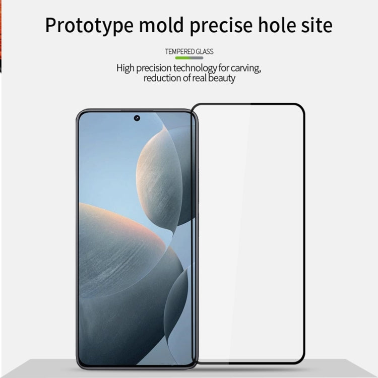 For Xiaomi Redmi K70E MOFI 9H 2.5D Full Screen Tempered Glass Film(Black) - K70 Tempered Glass by MOFI | Online Shopping UK | buy2fix