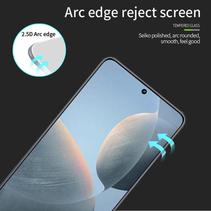 For Xiaomi Redmi K70E PINWUYO 9H 2.5D Full Screen Tempered Glass Film(Black) - K70 Tempered Glass by PINWUYO | Online Shopping UK | buy2fix