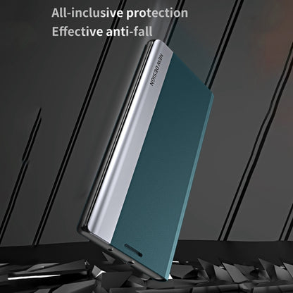 For Xiaomi 14 Side Electroplated Adsorption Leather Phone Case(Black) by buy2fix