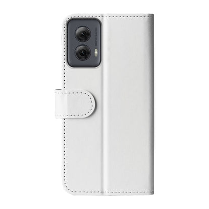 For Motolora Moto G Power 5G 2024 R64 Texture Horizontal Flip Leather Phone Case(White) - Motorola Cases by buy2fix | Online Shopping UK | buy2fix