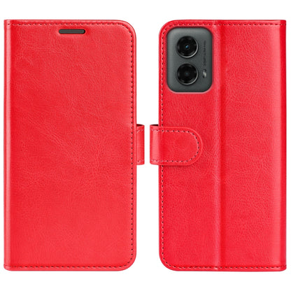 For Motolora Moto G 5G 2024 R64 Texture Horizontal Flip Leather Phone Case(Red) - Motorola Cases by buy2fix | Online Shopping UK | buy2fix