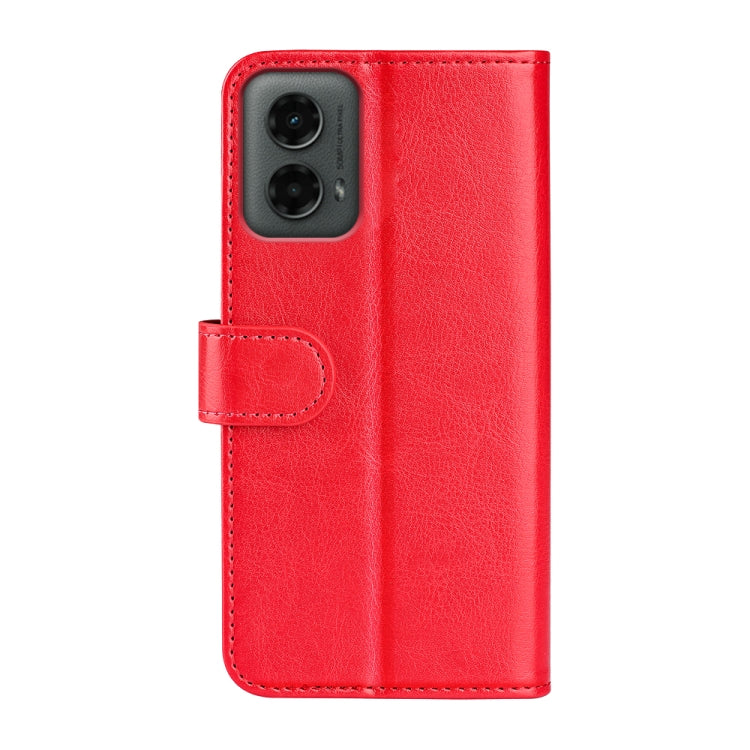 For Motolora Moto G 5G 2024 R64 Texture Horizontal Flip Leather Phone Case(Red) - Motorola Cases by buy2fix | Online Shopping UK | buy2fix