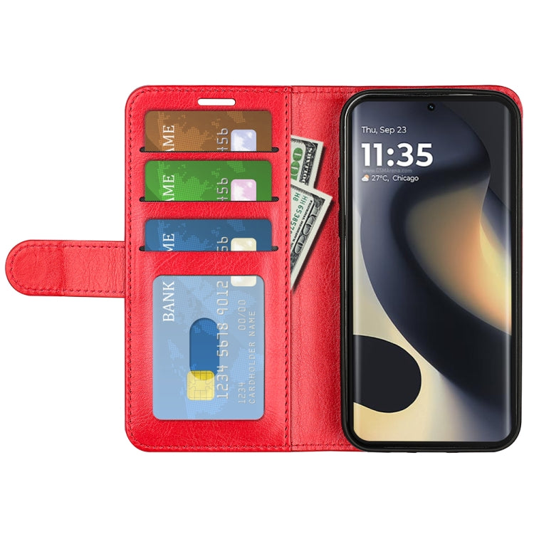 For Motorola Edge 5G 2024 R64 Texture Horizontal Flip Leather Phone Case(Red) by buy2fix