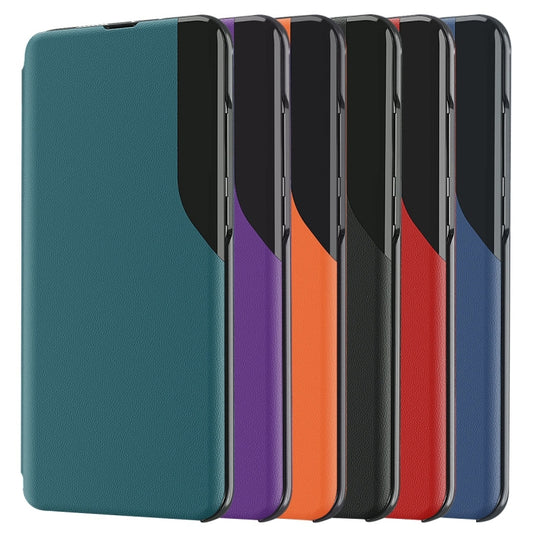 For Honor 90 Lite Attraction Flip Holder Leather Phone Case(Black) by buy2fix