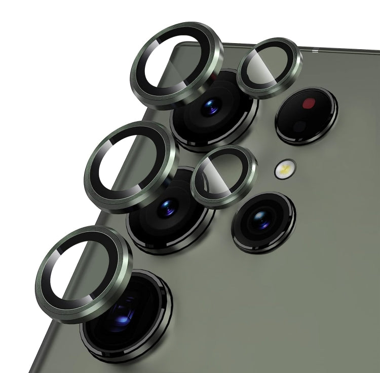 For Samsung Galaxy S23 Ultra 5G NORTHJO Camera Lens Protector Tempered Glass CD Vein Metal Ring Film(Green) - Galaxy S23 Ultra 5G Tempered Glass by NORTHJO | Online Shopping UK | buy2fix