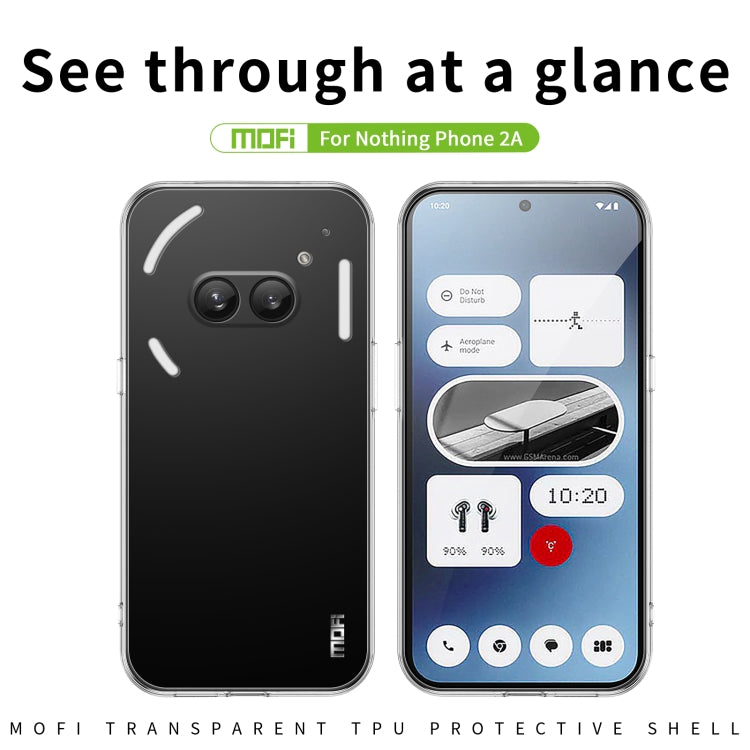 For Nothing Phone 2a MOFI Ming Series Ultra-thin TPU Phone Case(Transparent) - More Brand by MOFI | Online Shopping UK | buy2fix