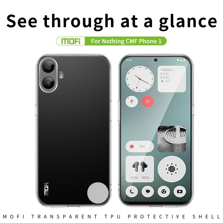 For Nothing CMF Phone 1 MOFI Ming Series Ultra-thin TPU Phone Case(Transparent) - More Brand by MOFI | Online Shopping UK | buy2fix