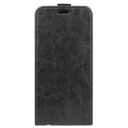 For Motorola Moto G Power 5G 2024 R64 Texture Single Vertical Flip Leather Phone Case(Black) - Motorola Cases by buy2fix | Online Shopping UK | buy2fix