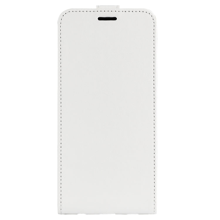 For Motorola Edge 5G 2024 R64 Texture Single Vertical Flip Leather Phone Case(White) - Motorola Cases by buy2fix | Online Shopping UK | buy2fix