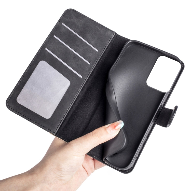 For Motolora Moto G Power 5G 2024 Stitching Horizontal Flip Leather Phone Case(Black) by buy2fix