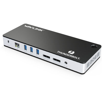 Wavlink UTD21H 60W Host Charging Thunderbolt 3 Docking Station 4K Dual Display 11 in 1 Ports, Plug:UK Plug -  by WAVLINK | Online Shopping UK | buy2fix