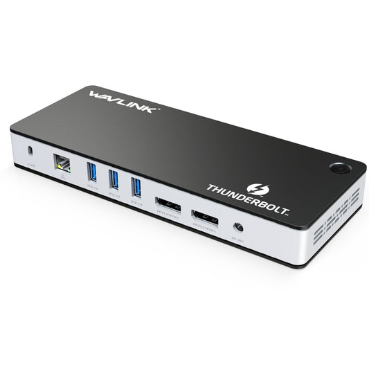 Wavlink UTD21H 60W Host Charging Thunderbolt 3 Docking Station 4K Dual Display 11 in 1 Ports, Plug:UK Plug by WAVLINK