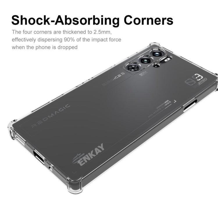 For ZTE Nubia Red Magic 9 Pro / 9 Pro+ ENKAY Clear TPU Shockproof Anti-slip Phone Case - ZTE Cases by ENKAY | Online Shopping UK | buy2fix