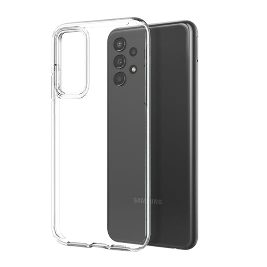 For Samsung Galaxy A13 4G NORTHJO Transparent TPU Phone Case with Tempered Glass Film(Transparent) - Galaxy Phone Cases by NORTHJO | Online Shopping UK | buy2fix