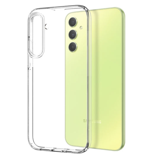 For Samsung Galaxy A24 4G NORTHJO Transparent TPU Phone Case with Tempered Glass Film(Transparent) - Galaxy Phone Cases by NORTHJO | Online Shopping UK | buy2fix