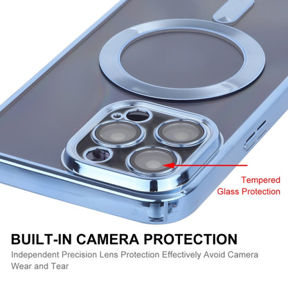 For iPhone 15 Pro ENKAY Hat-Prince Magsafe Electroplated TPU Clear Shockproof Phone Case(Silver) - iPhone 15 Pro Cases by ENKAY | Online Shopping UK | buy2fix