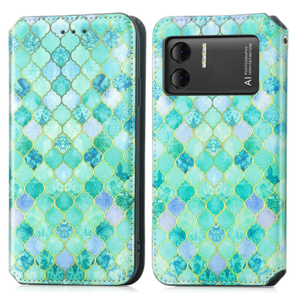 For DOOGEE X98 Pro / X98 CaseNeo Colorful Magnetic Leather Phone Case(Emeralds) - Doogee Cases by buy2fix | Online Shopping UK | buy2fix