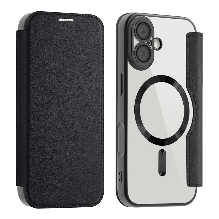 For iPhone 17 Shield MagSafe RFID Anti-theft Leather Phone Case(Black) - iPhone 17 Cases by buy2fix | Online Shopping UK | buy2fix