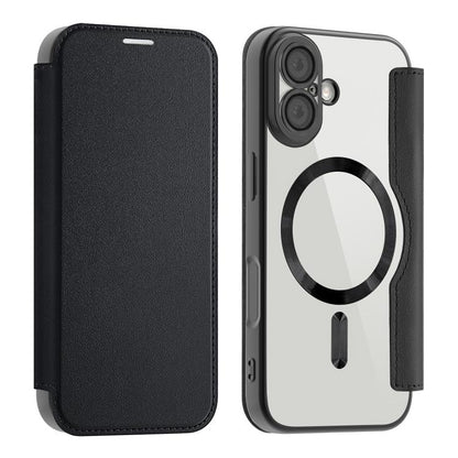 For iPhone 17 Shield MagSafe RFID Anti-theft Leather Phone Case(Black) - iPhone 17 Cases by buy2fix | Online Shopping UK | buy2fix