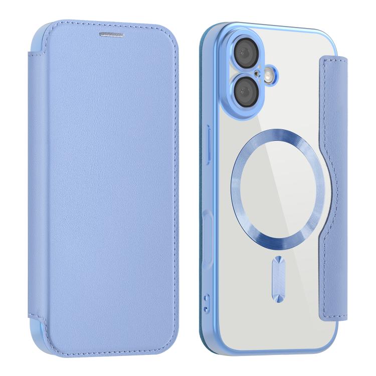 For iPhone 17 Shield MagSafe RFID Anti-theft Leather Phone Case(Blue) - iPhone 17 Cases by buy2fix | Online Shopping UK | buy2fix
