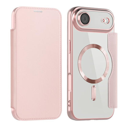 For iPhone Air Shield MagSafe RFID Anti-theft Leather Phone Case(Pink) - iPhone Air Cases by buy2fix | Online Shopping UK | buy2fix