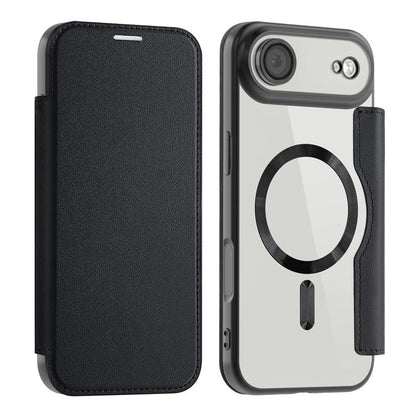 For iPhone Air Shield MagSafe RFID Anti-theft Leather Phone Case(Black) - iPhone Air Cases by buy2fix | Online Shopping UK | buy2fix