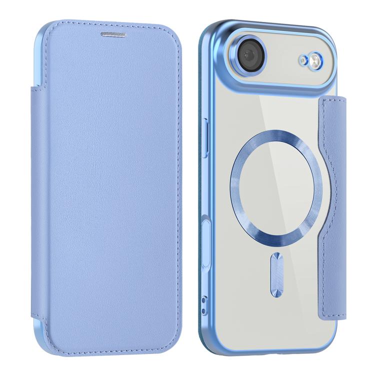 For iPhone Air Shield MagSafe RFID Anti-theft Leather Phone Case(Blue) - iPhone Air Cases by buy2fix | Online Shopping UK | buy2fix